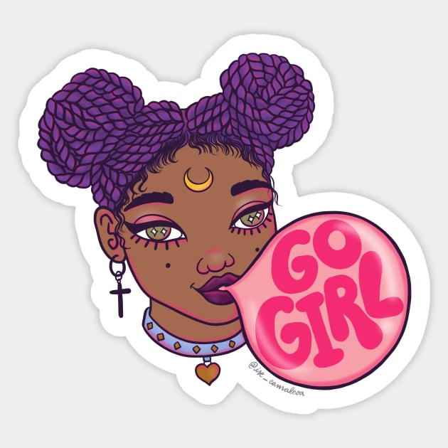 Go girl Sticker by @isedrawing